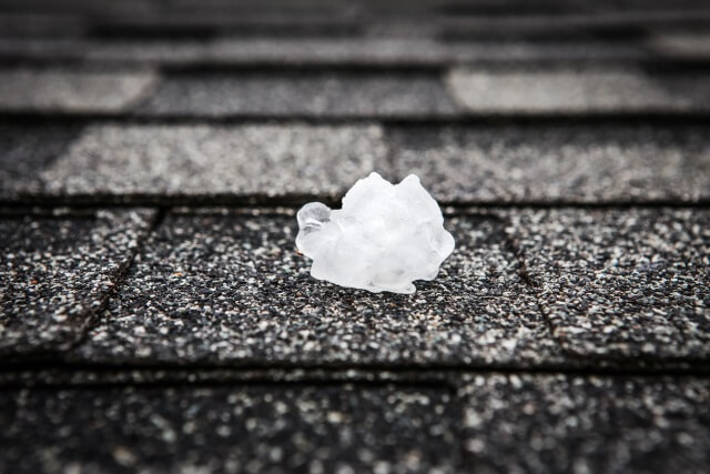 Hail on roof