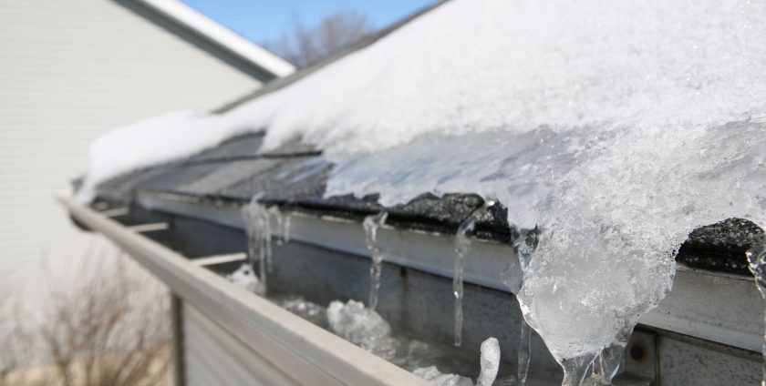 Winter gutter isuses